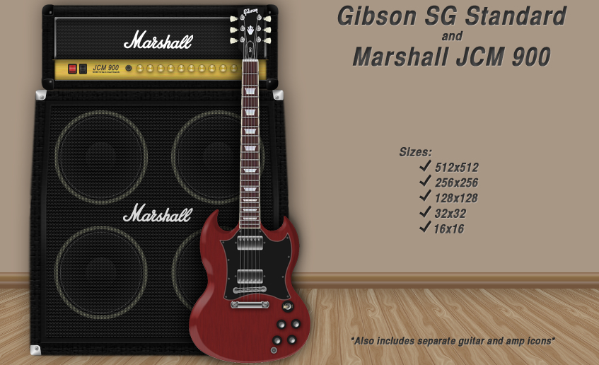 Gibson SG and Marshall Icon
