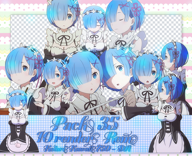 [Pack Render #35]-Rem by ruplik on DeviantArt