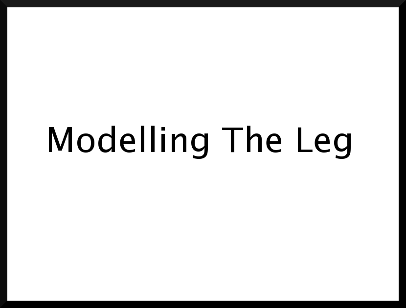 Modelling the Leg