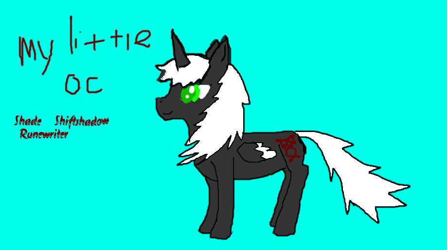 My Little OC- Shade Shiftshadow Runewriter by Meownimator on DeviantArt