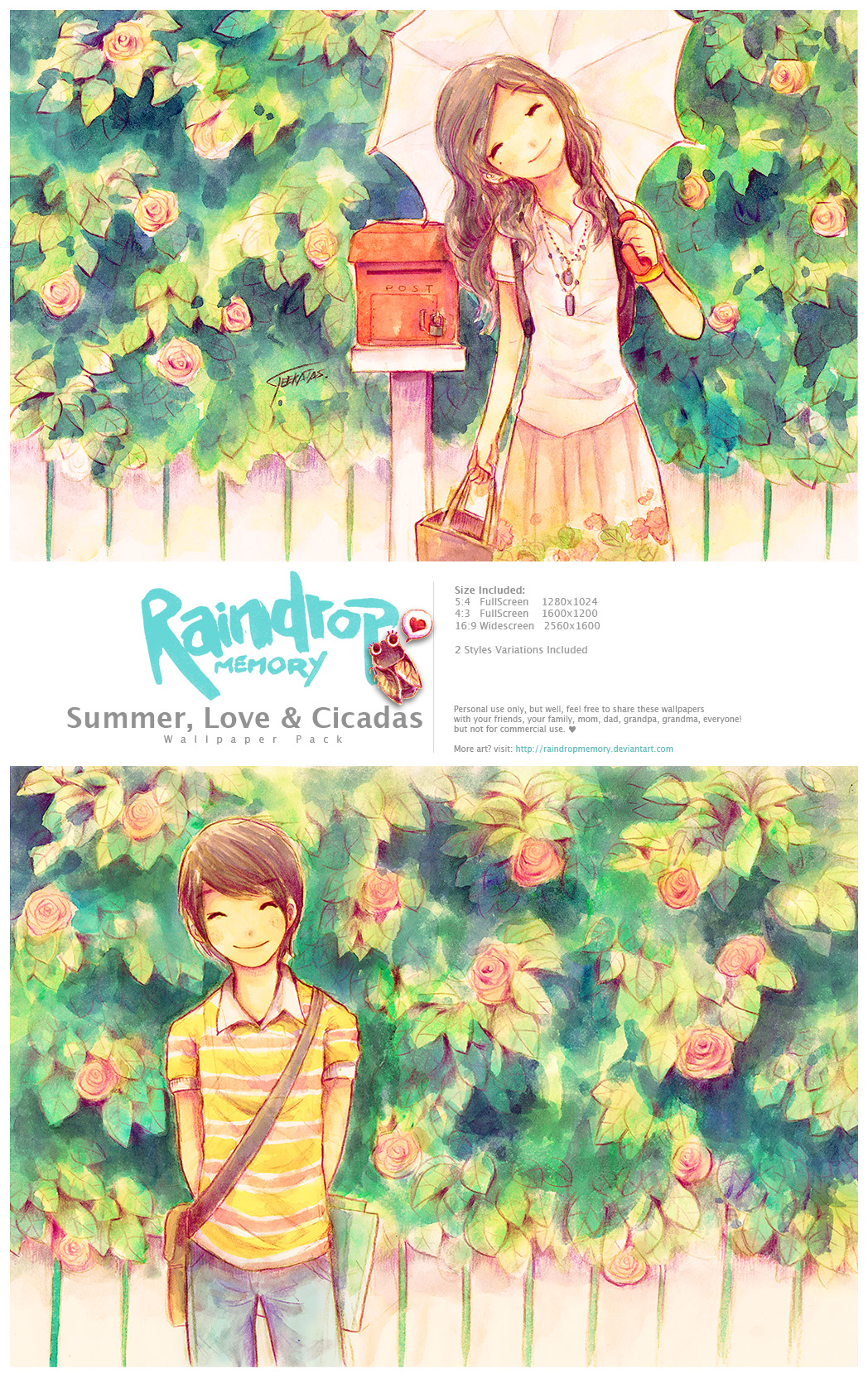 Summer, Love +Cicadas WallPack