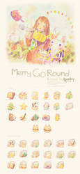 Merry Go Round Icon Set