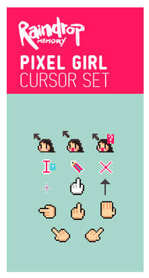 PIXEL GIRL Cursor Set