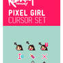 PIXEL GIRL Cursor Set
