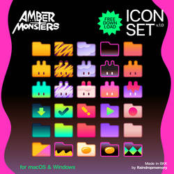 Amber Monsters Iconset