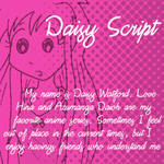 Dubmarine fonts: Daisy Script by vcfgr
