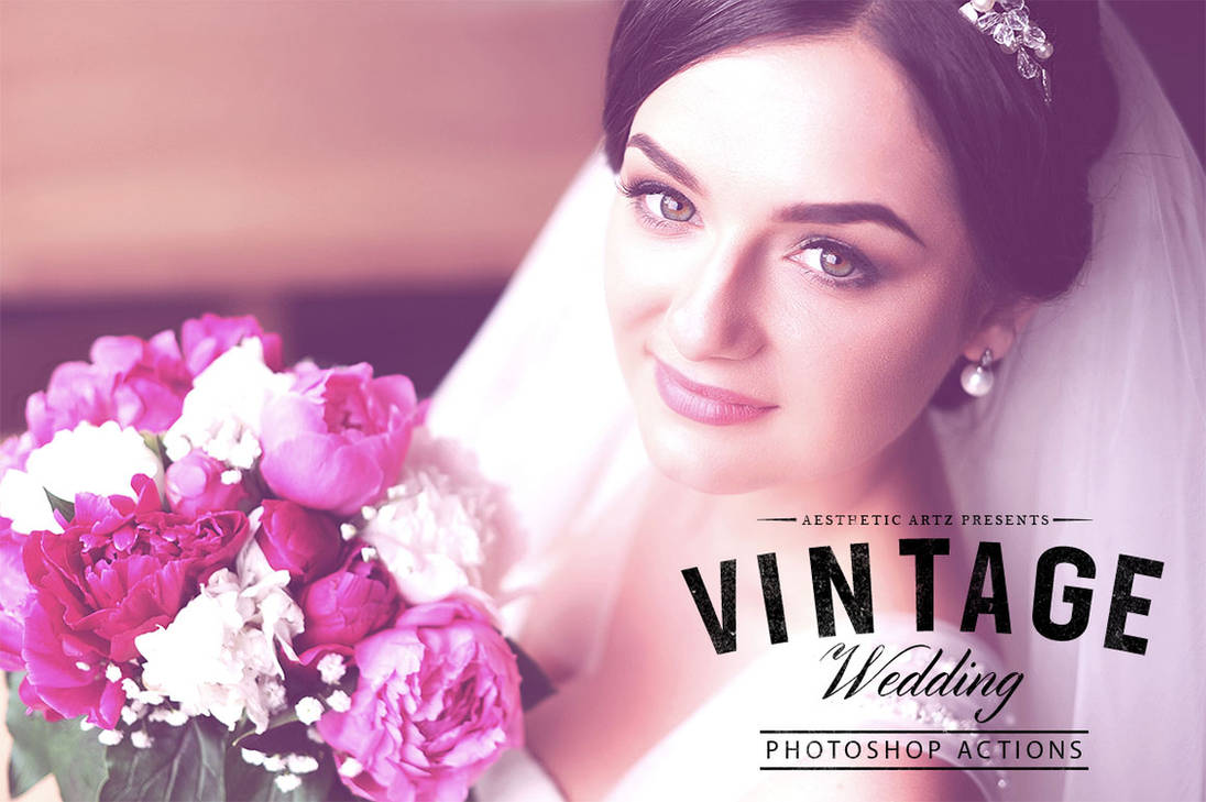 Free Aesthetic Vintage Wedding PS Action by AestheticArtz
