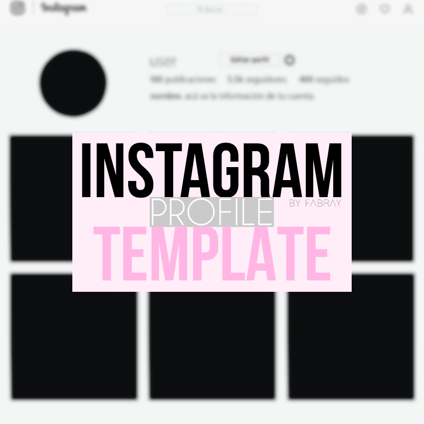 Instagram Profile Photo Template - Crafts DIY and Ideas Blog