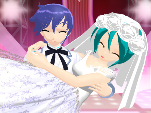 MMD Miku and Kaito wedding