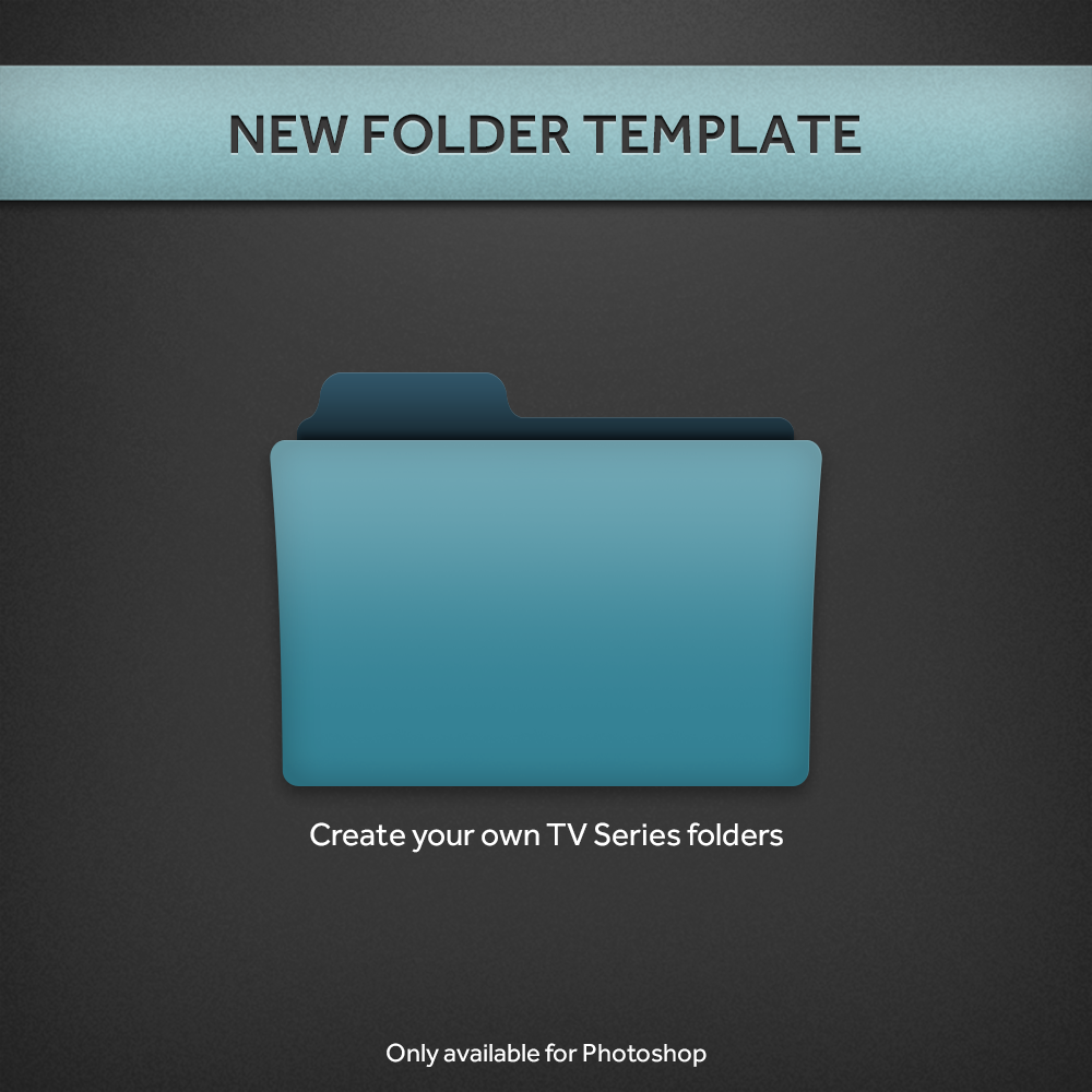 New TV Series Folder PSD Template