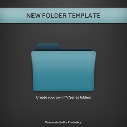 New TV Series Folder PSD Template