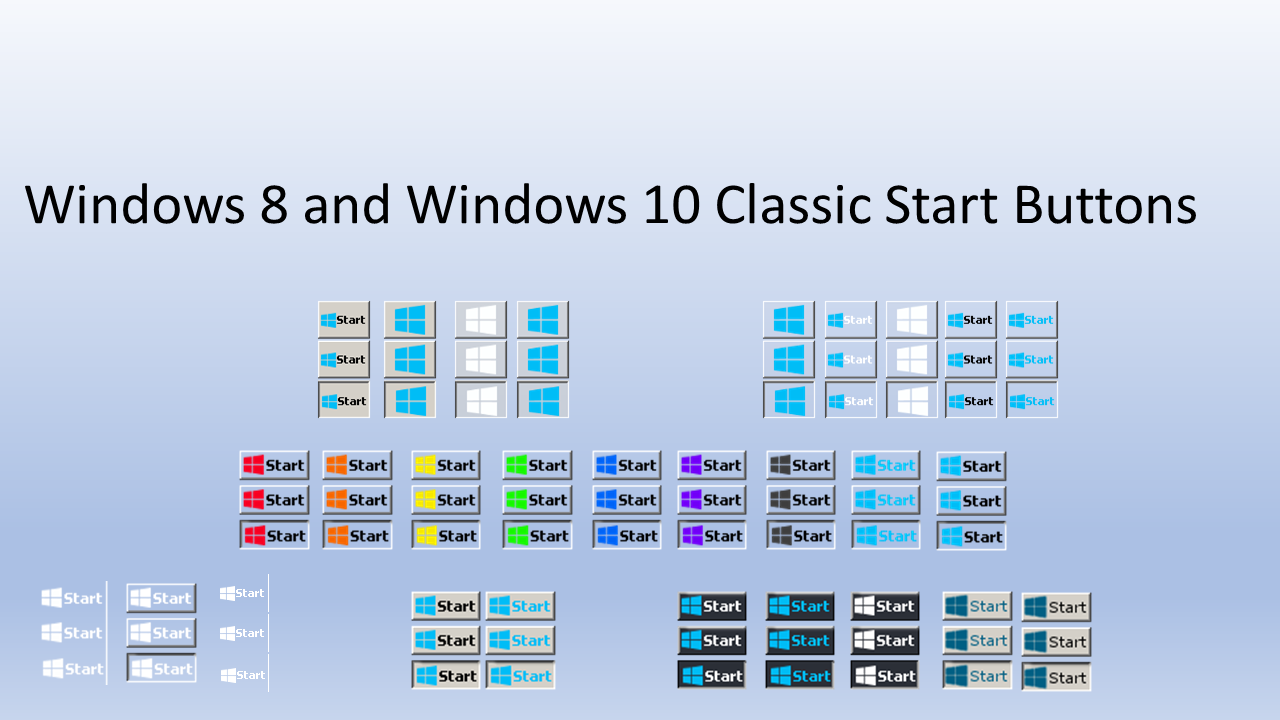 Windows 8 and Windows 10 Classic Start Buttons by dogchew57 on DeviantArt