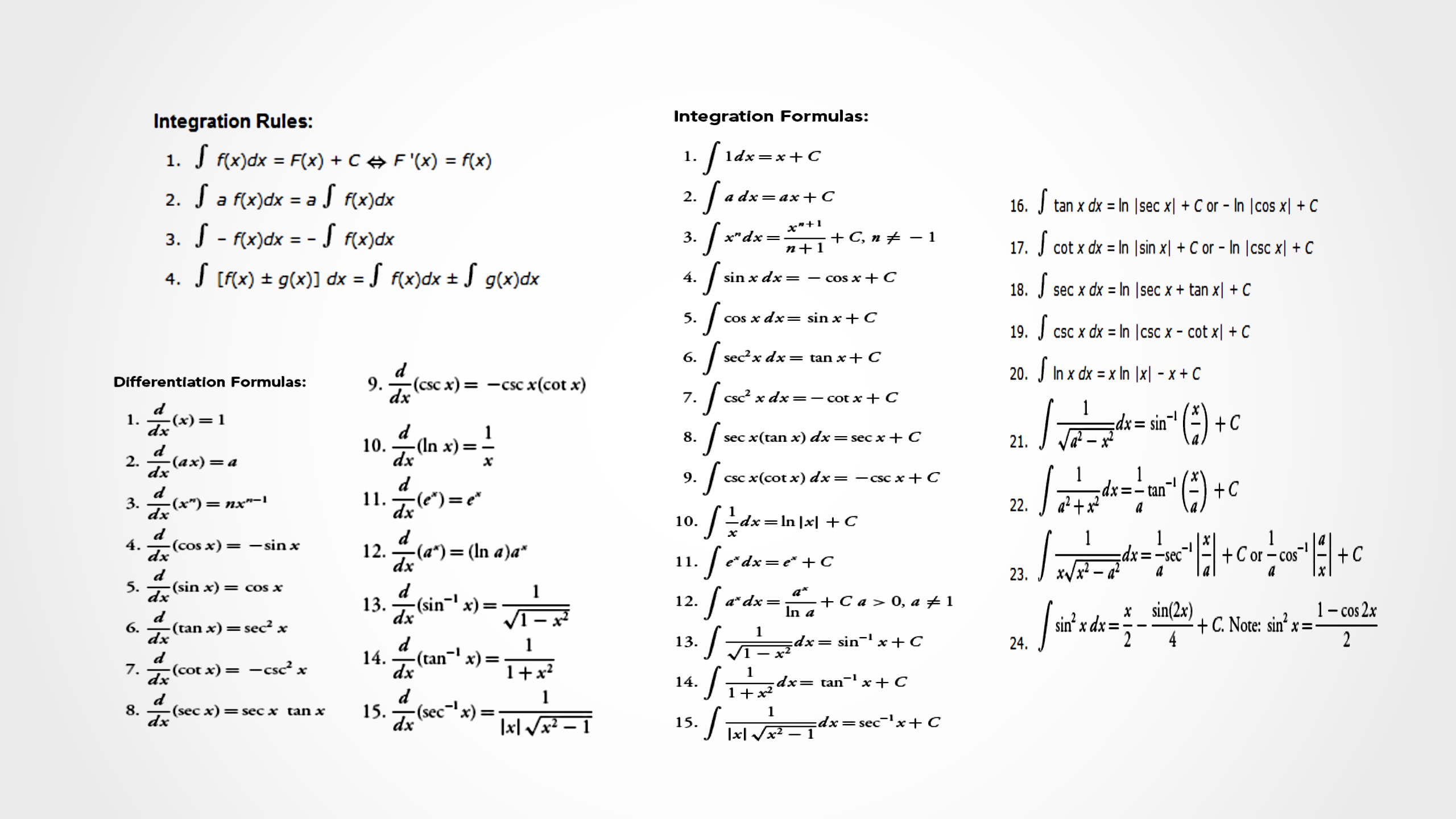 Découvrir 129+ imagen formule integrale - fr.thptnganamst.edu.vn
