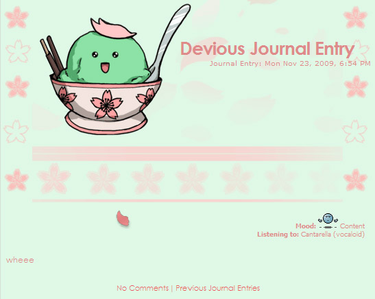 green tea journal skin