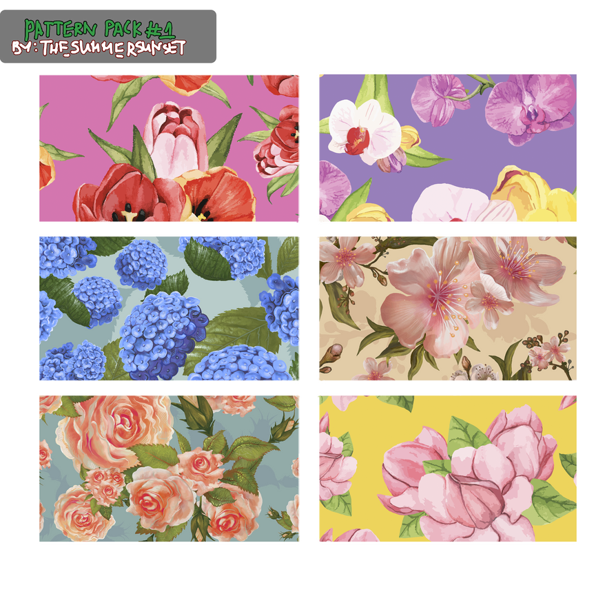Pattern Sort Packs PATTERN PACK #1 by thesummersunset on DeviantArt