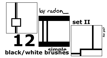 BW Brushes Set I