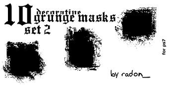 Grunge Masks Set II