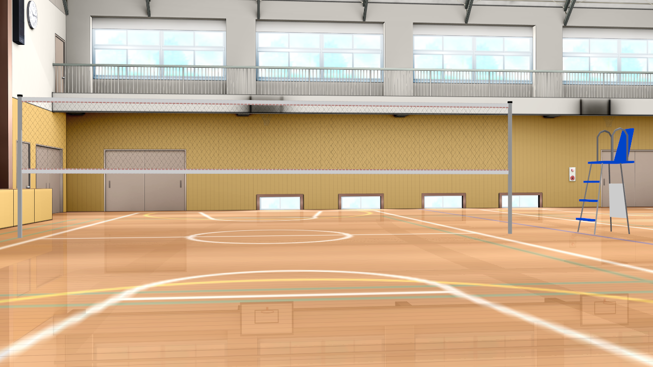 Ảnh Volleyball court background anime hấp dẫn và sinh động
