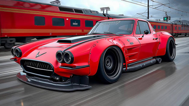 Corvette Fire Dragon 5.5L Twin Turbo Animation