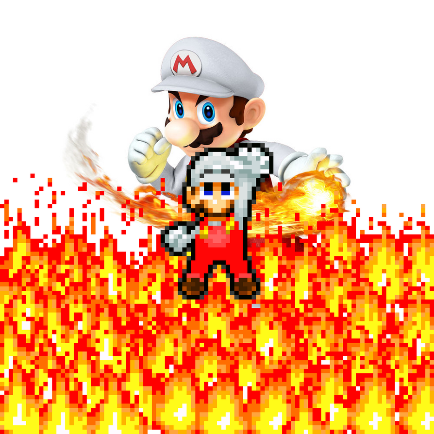 Flash Animation Practice Mario Gets Fire Flower By Baconator2558 On Deviantart