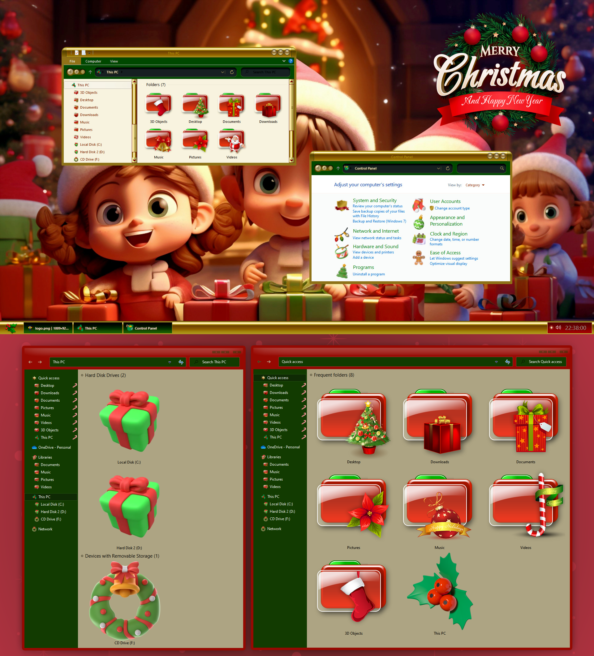 Christmas Icon Theme by Windowz3e on DeviantArt