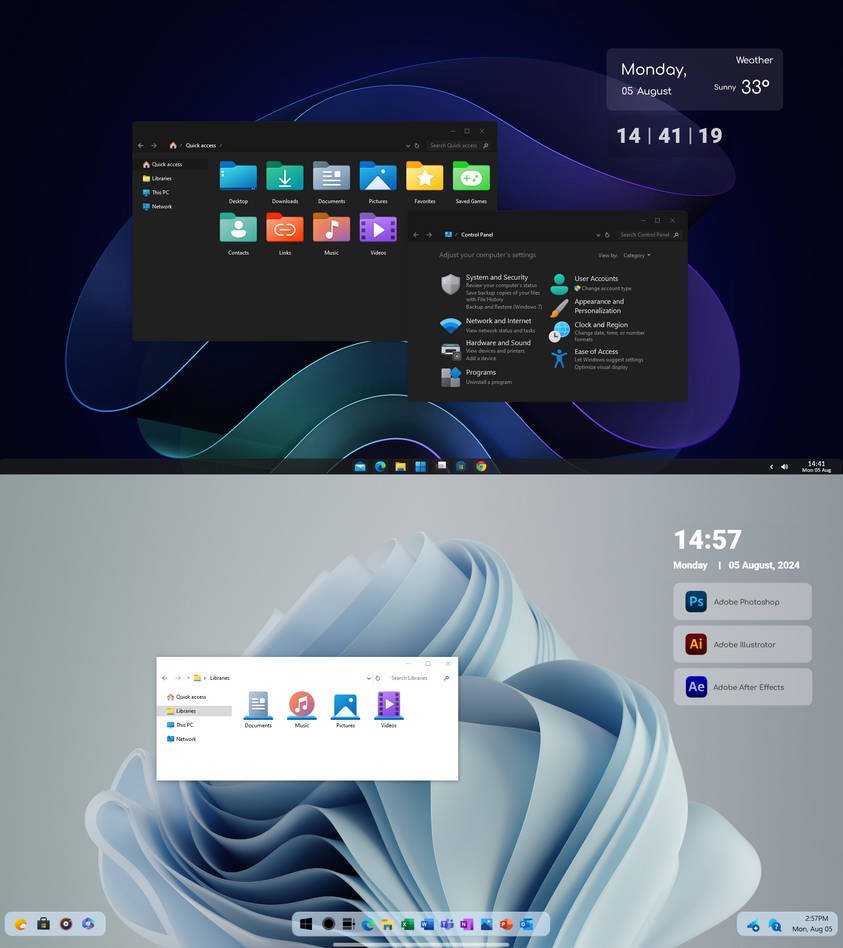 Win11 icon themes for Win10 - Part 1/2 by Digifeye on DeviantArt