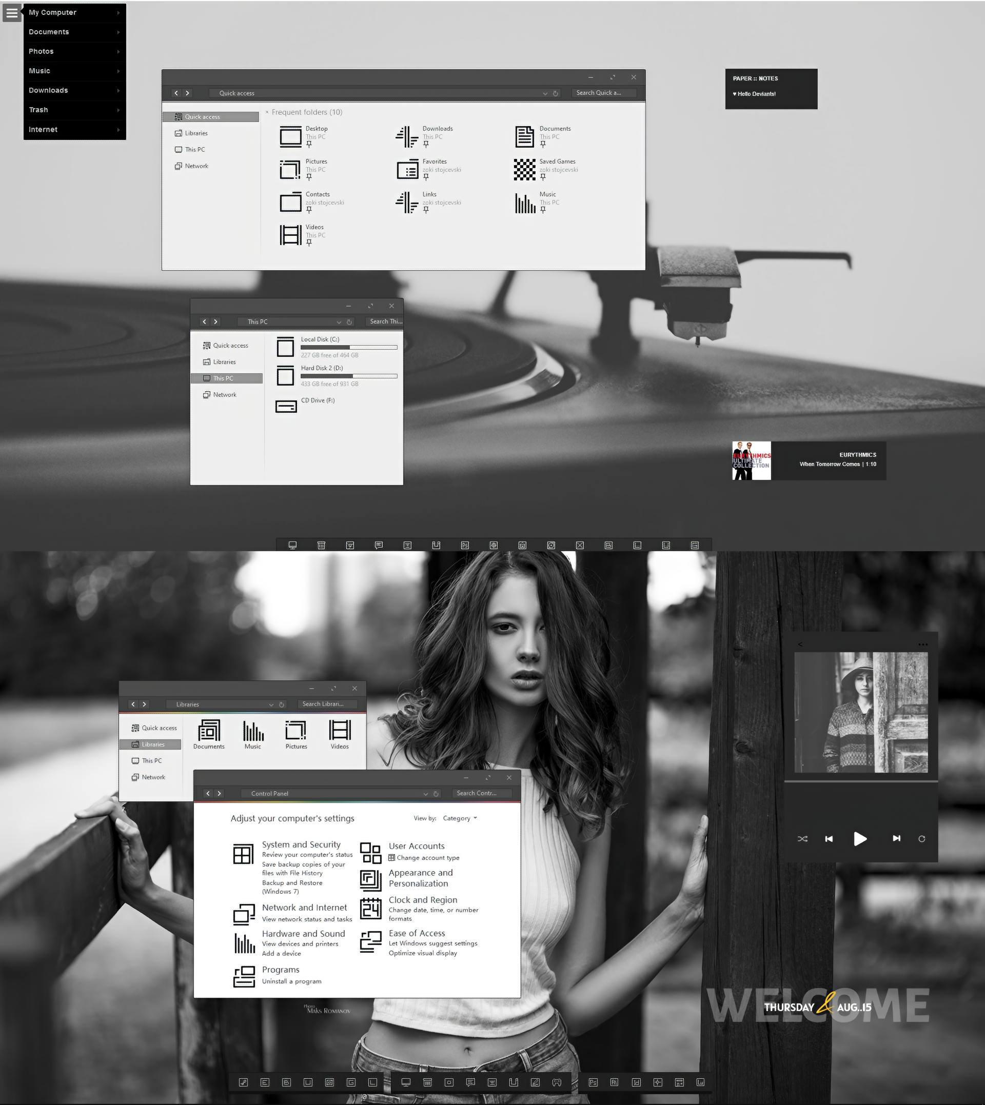 Blaze Simple Black Icon Theme 7TSP v.Final by Digifeye on DeviantArt
