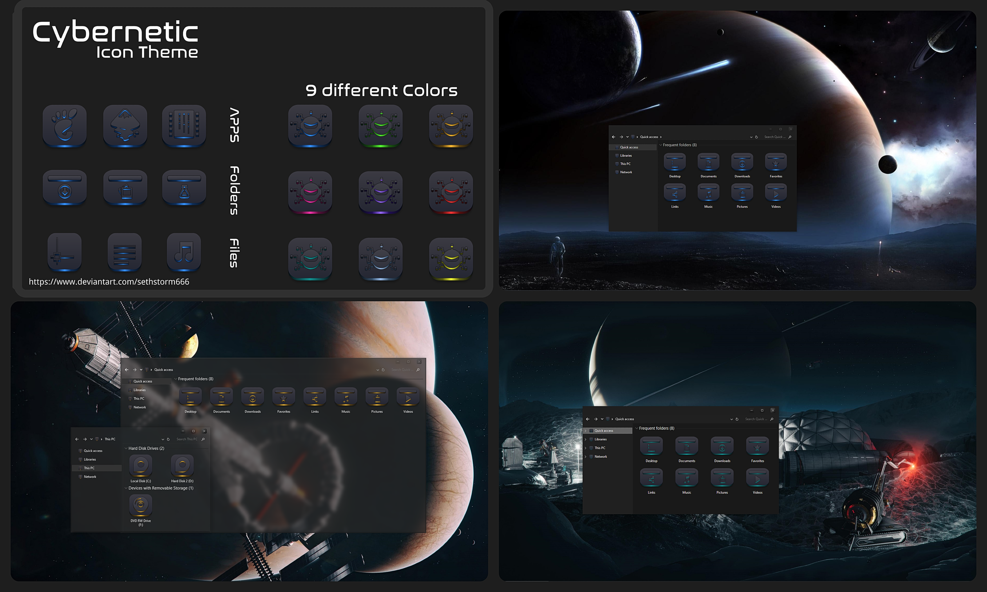Cybernetic Icon Theme by Digifeye on DeviantArt