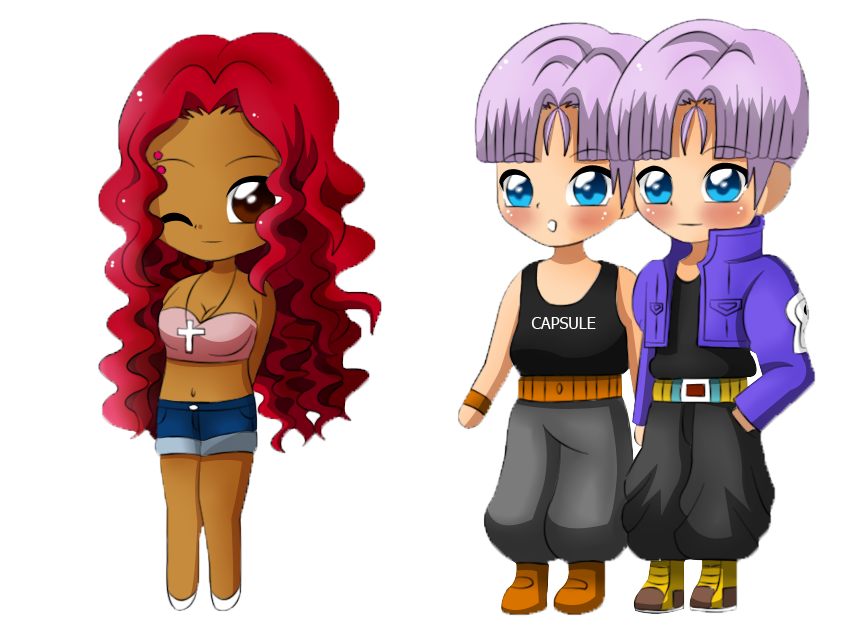 TrunksxOCxTrunks by SylversJusace on DeviantArt