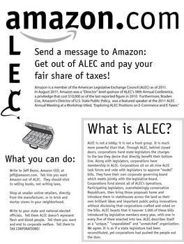 Amazon / ALEC flyer