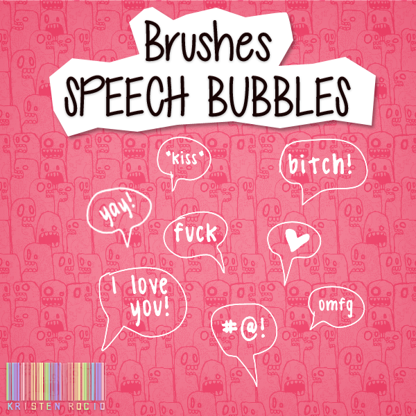 Brushes Speech Bubbles