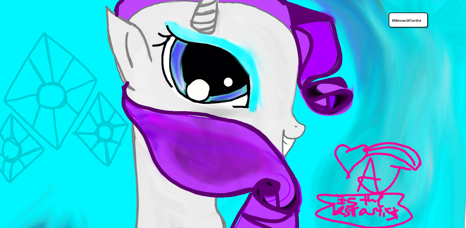 rarity looking awesome as always by hibiscus567artist on DeviantArt