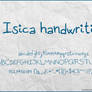 Isica handwriting font