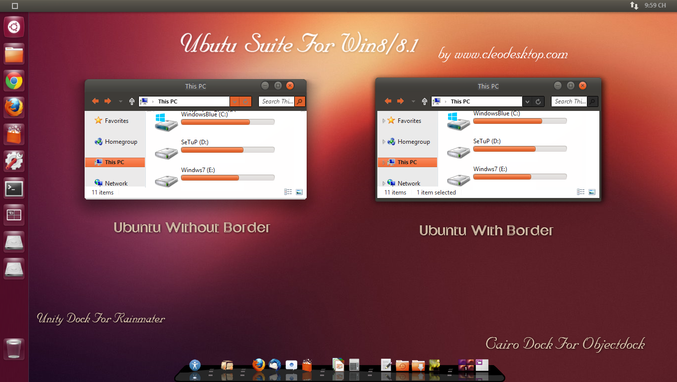 Ubuntu theme For Win 8/8.1(Updated)