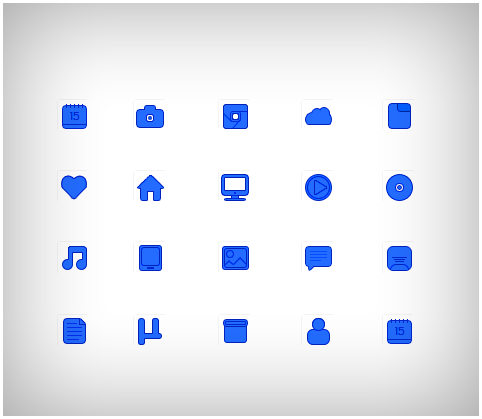 Blue Icons