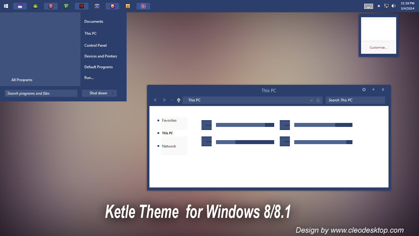Ketle Theme For Windows 8/8.1