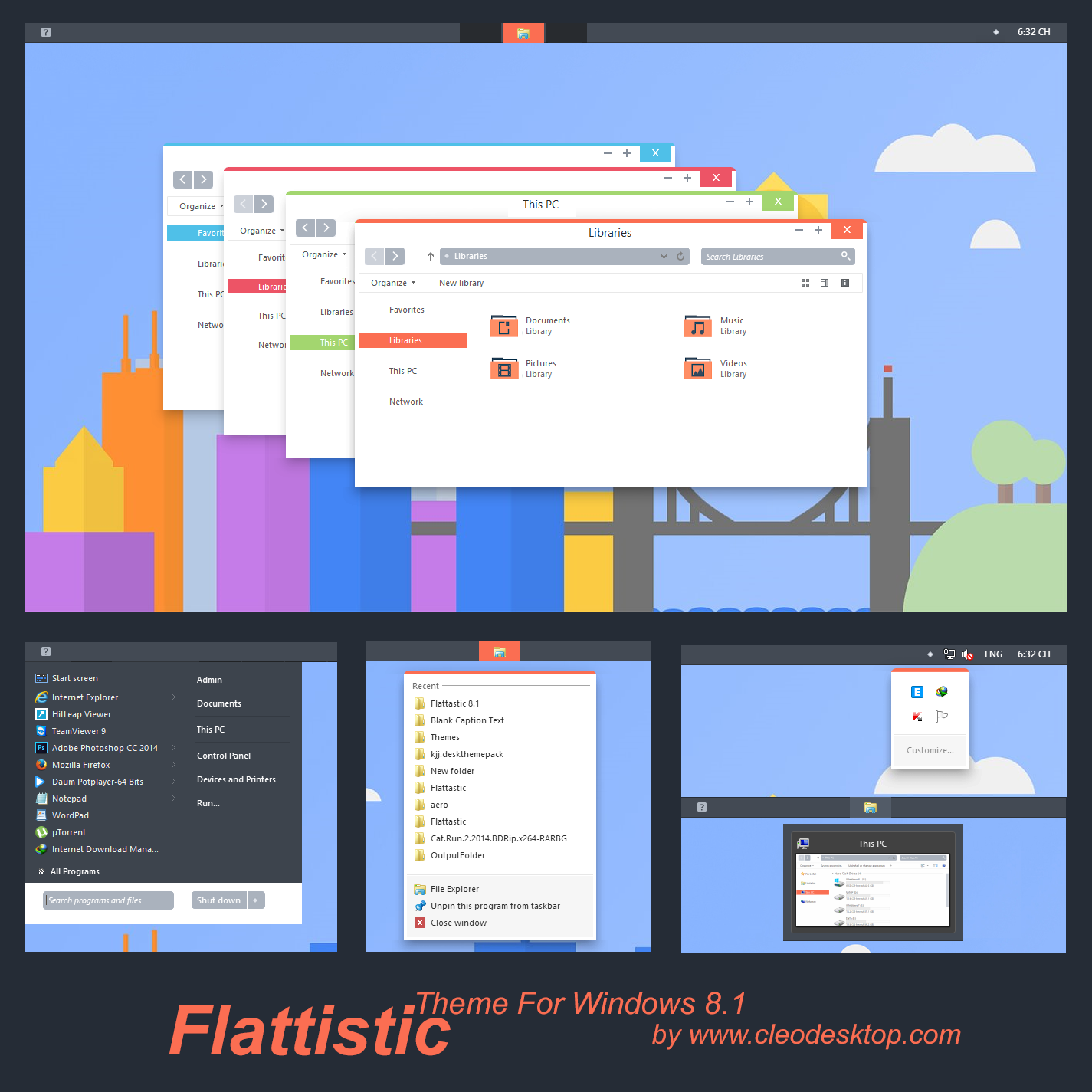 Flattastic Theme Windows 8.1