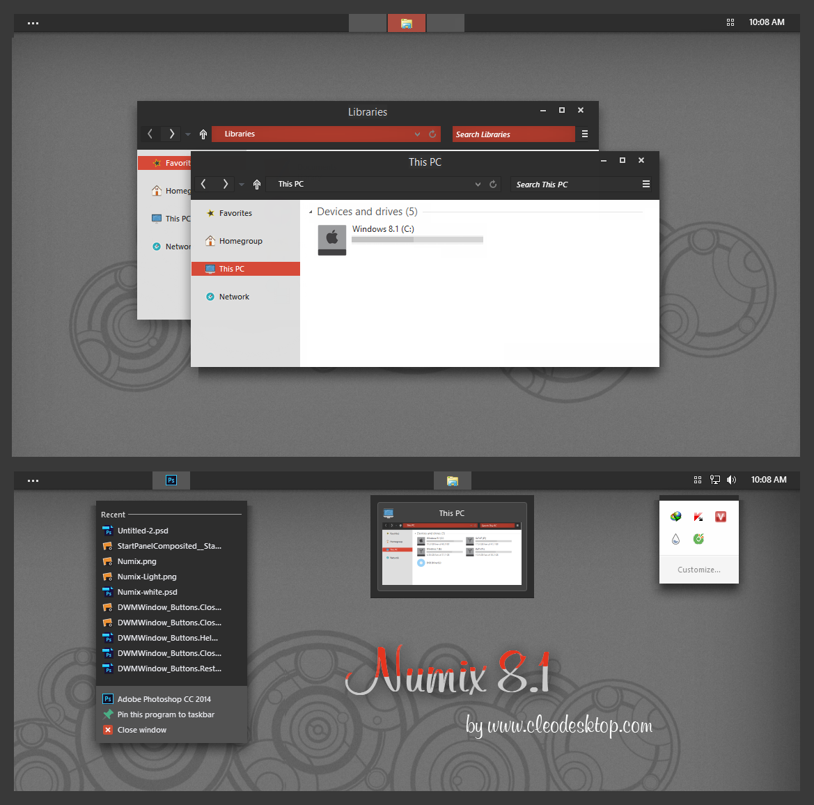 Numix Theme Windows 8.1(Updated)