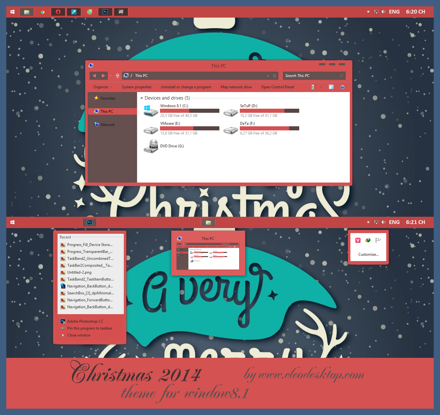 Christmas 2014 Theme For Windows 8.1