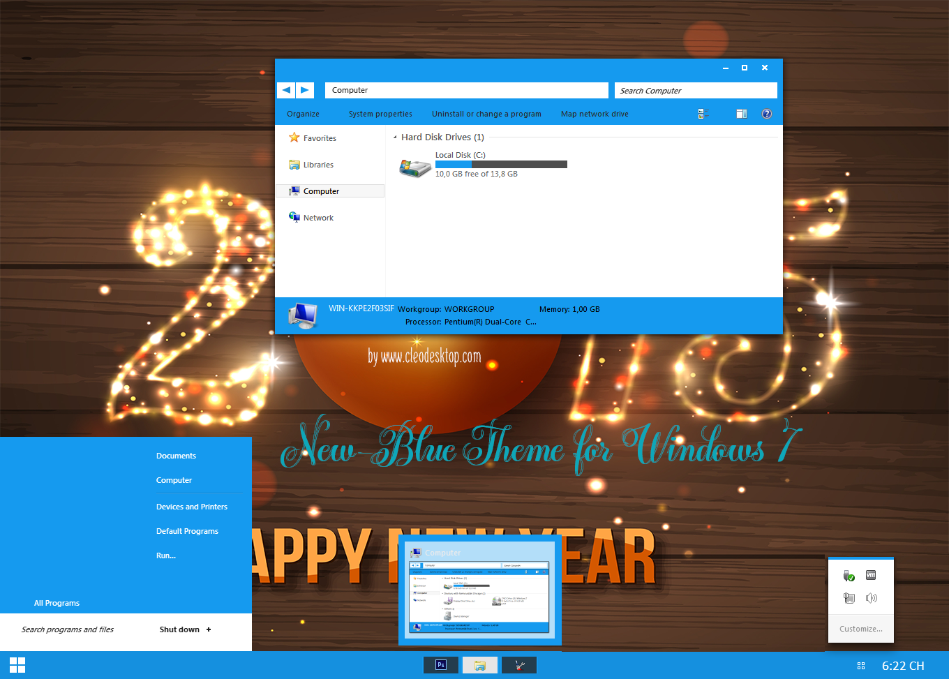 New-Blue 2015 Theme For Windows 7