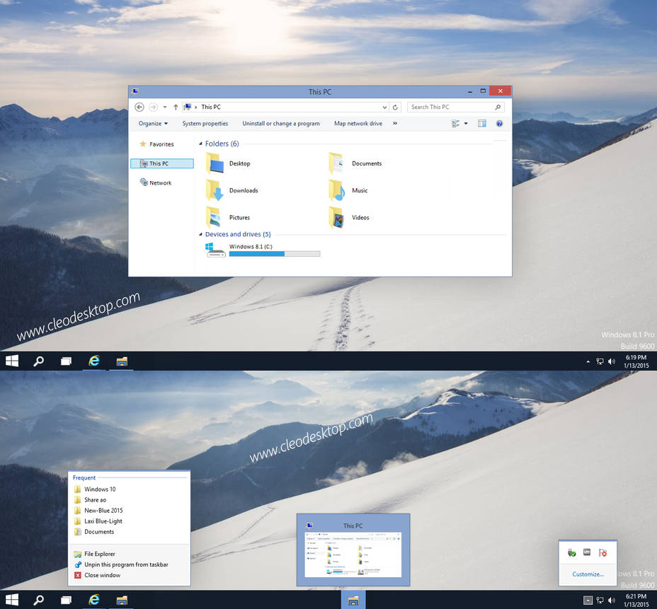 Windows10 Build 9901 Theme Windows 8.1 by Cleodesktop on DeviantArt