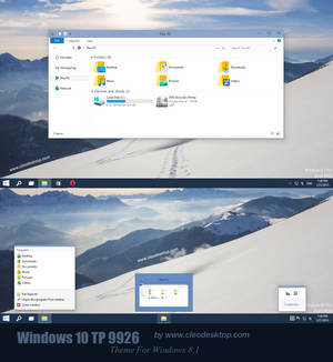 Windows10 TP 9926 Theme Windows 8.1