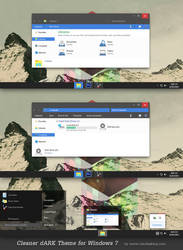 Cleaner dARK Theme for Windows 7