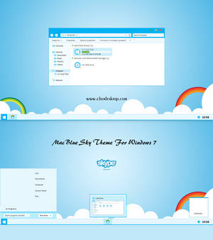 Mac Blue Sky Theme Windows 7