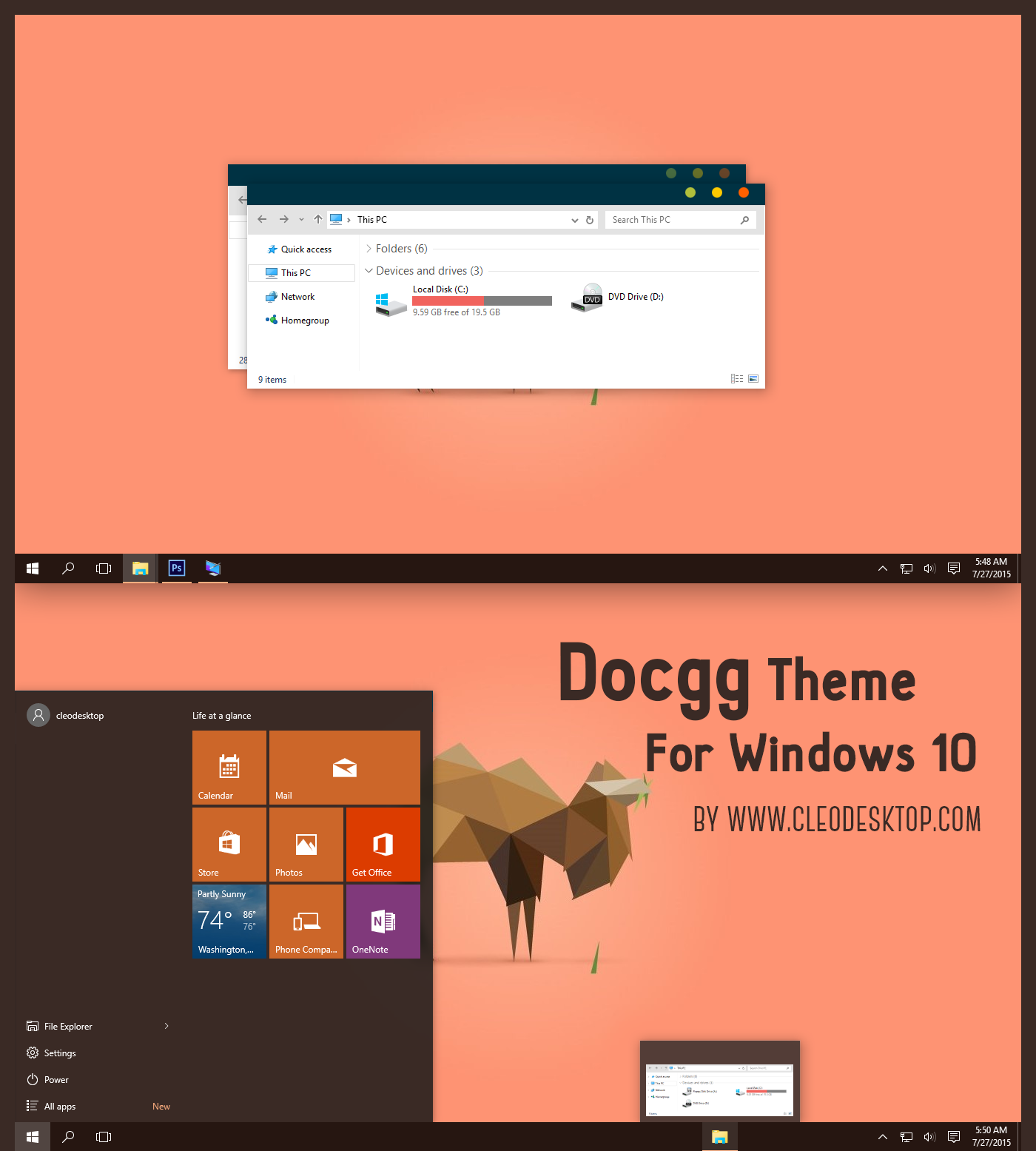 Docgg Theme For Windows 10 RTM