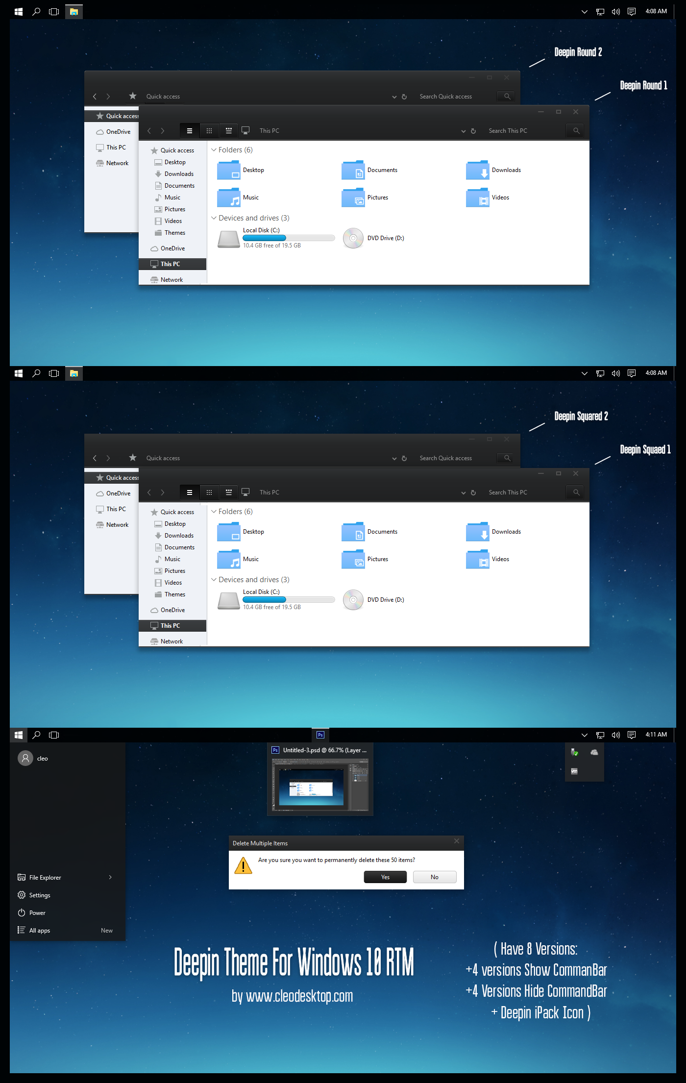 Deepin Theme For Windows10 RTM