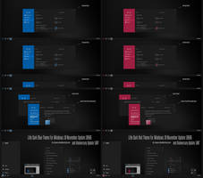 Litle Dark Blue and Red Theme Win10 Anniversary