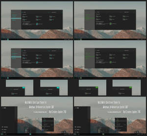 Nost Metro Dark Cyan and Green For Win10 Creators