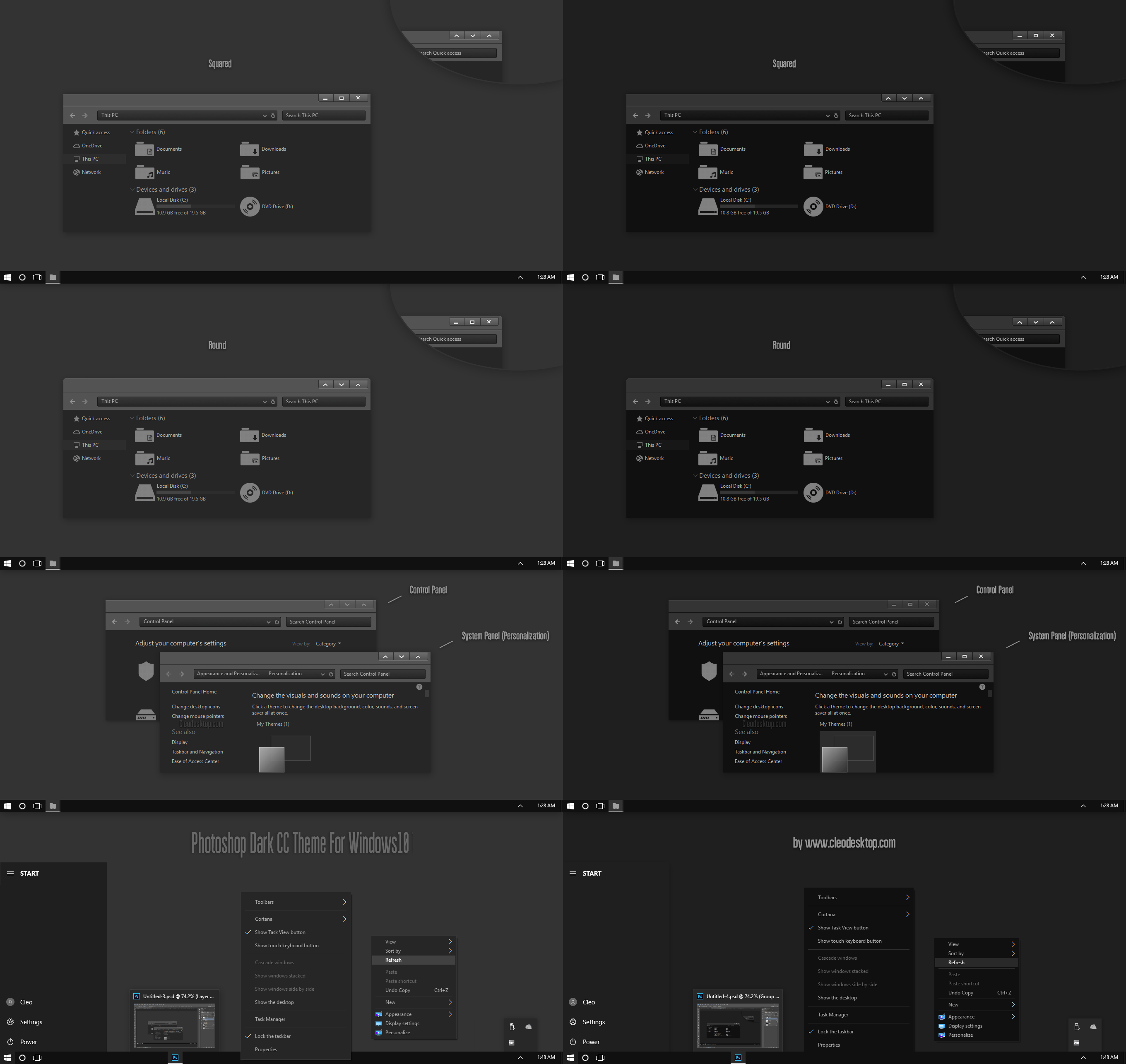 Photoshop Dark CC ThemeWin10 Fall Creators
