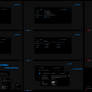 Pure Black BLUE And RED Combo Pack Theme Windows 7